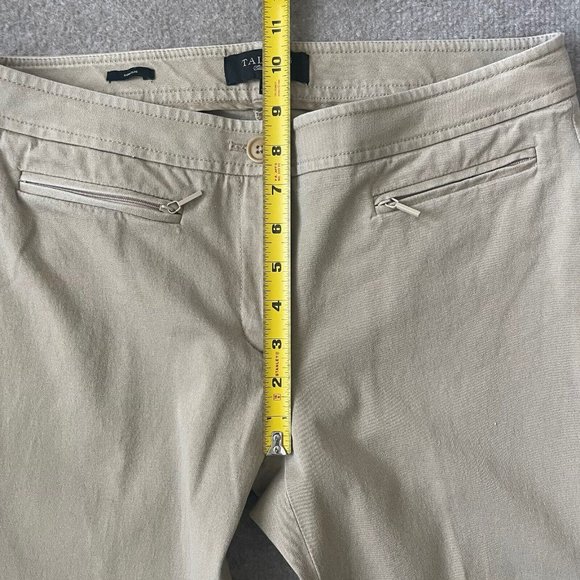 Talbots Pants Womens 6 Beige Cropped Signature Casual Straight Leg Stretch - Picture 8 of 12